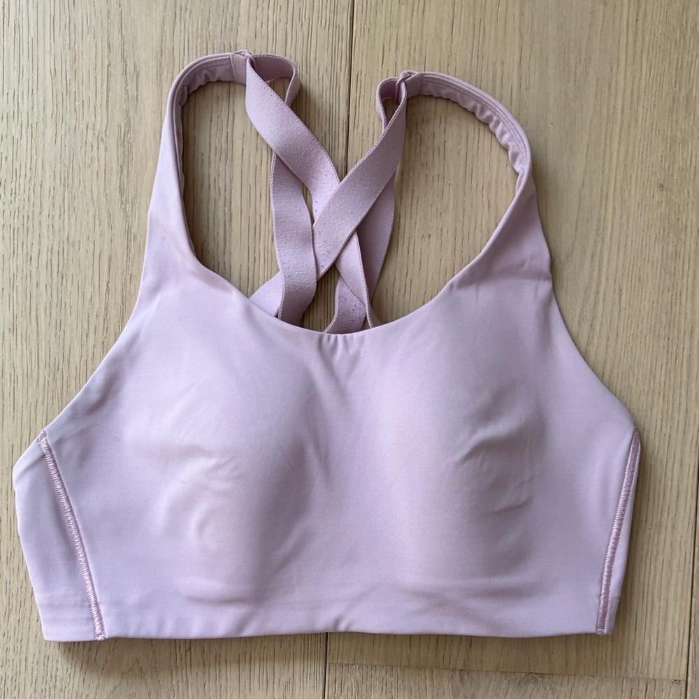 lululemon athletica Pale Pink Crossback Sports Bra